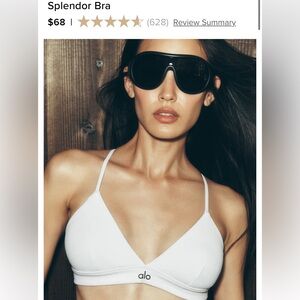 ALO Yoga White Triangle Bra